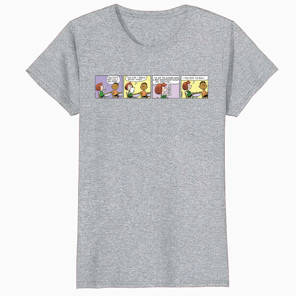 Peanuts Peppermint Patty Franklin School Homework Comic Strip Retro Official Women's SKINNY FIT T-Shirt