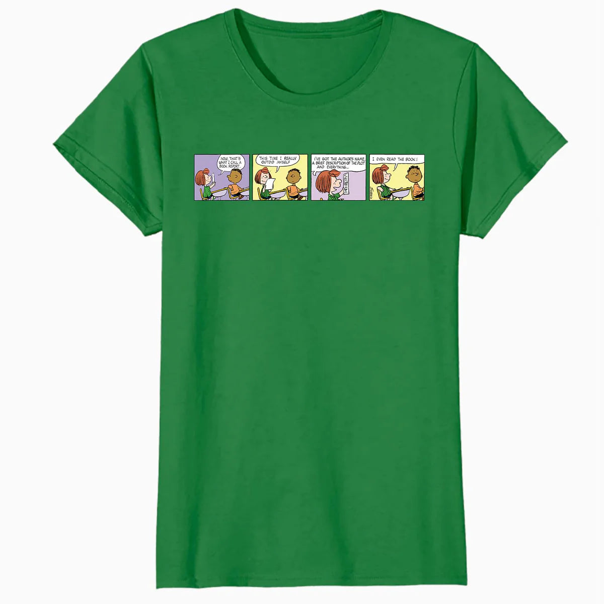 Peanuts Peppermint Patty Franklin School Homework Comic Strip Retro Official Women's SKINNY FIT T-Shirt