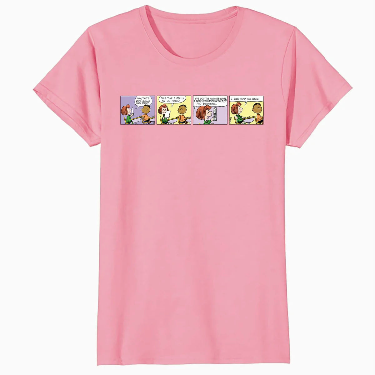 Peanuts Peppermint Patty Franklin School Homework Comic Strip Retro Official Women's SKINNY FIT T-Shirt
