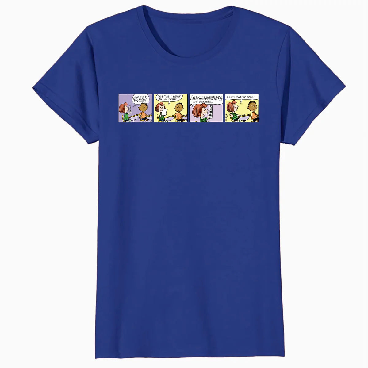 Peanuts Peppermint Patty Franklin School Homework Comic Strip Retro Official Women's SKINNY FIT T-Shirt