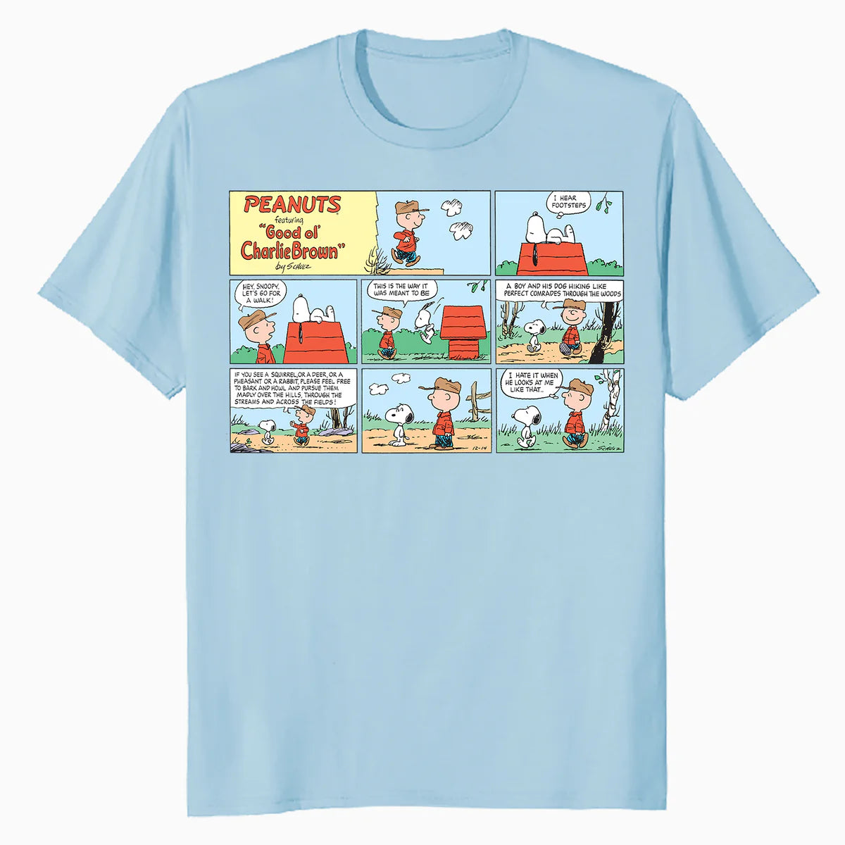 Peanuts Snoopy Charlie Brown Best Friend Adventure Comic Strip Retro Official Men's T-Shirt