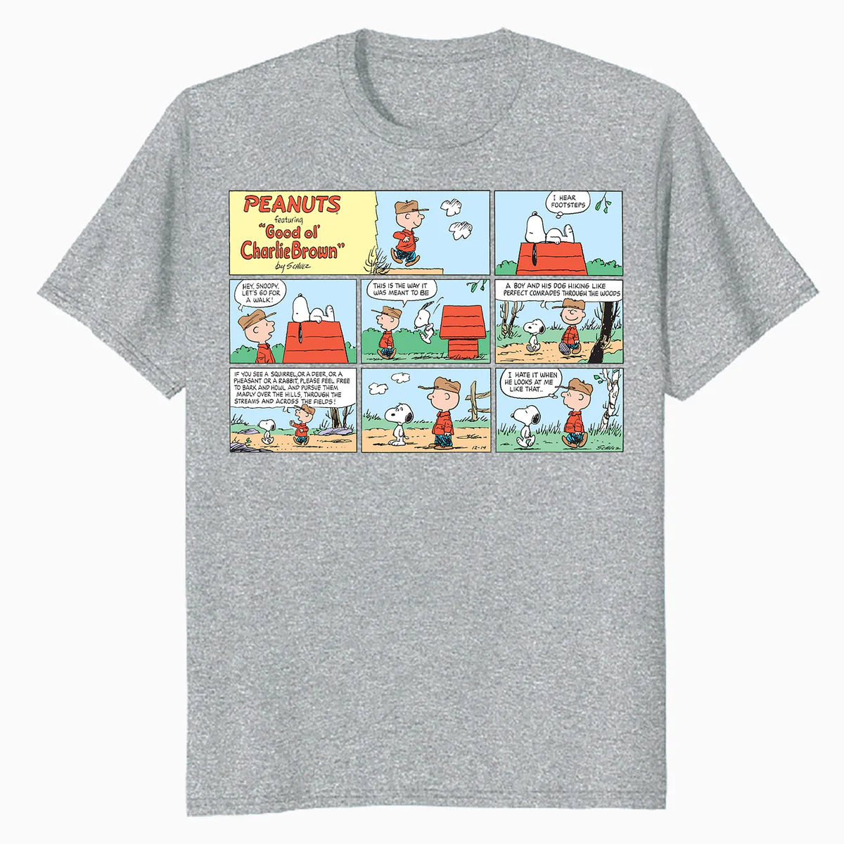 Peanuts Snoopy Charlie Brown Best Friend Adventure Comic Strip Retro Official Men's T-Shirt