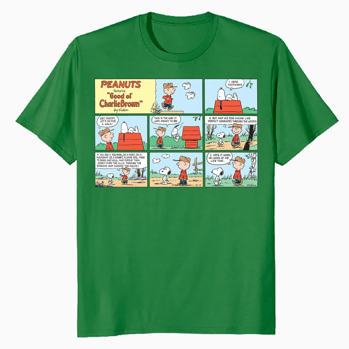 Peanuts Snoopy Charlie Brown Best Friend Adventure Comic Strip Retro Official Men's T-Shirt