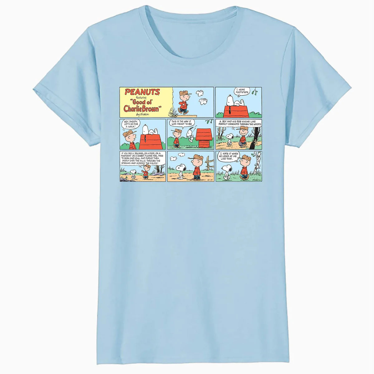 Peanuts Snoopy Charlie Brown Best Friend Adventure Comic Strip Retro Official Women's SKINNY FIT T-Shirt