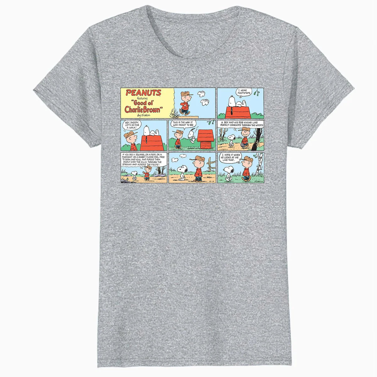 Peanuts Snoopy Charlie Brown Best Friend Adventure Comic Strip Retro Official Women's SKINNY FIT T-Shirt
