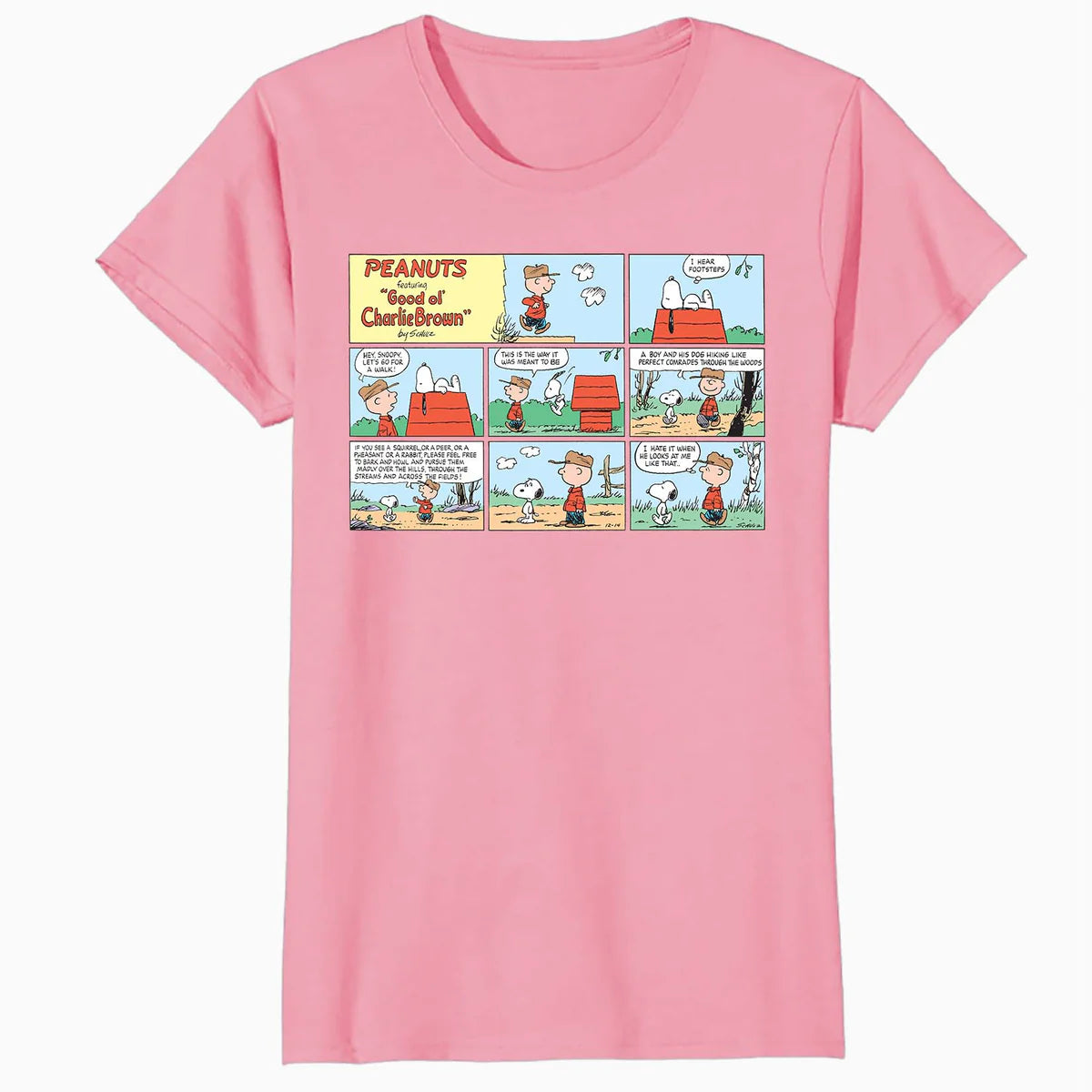 Peanuts Snoopy Charlie Brown Best Friend Adventure Comic Strip Retro Official Women's SKINNY FIT T-Shirt