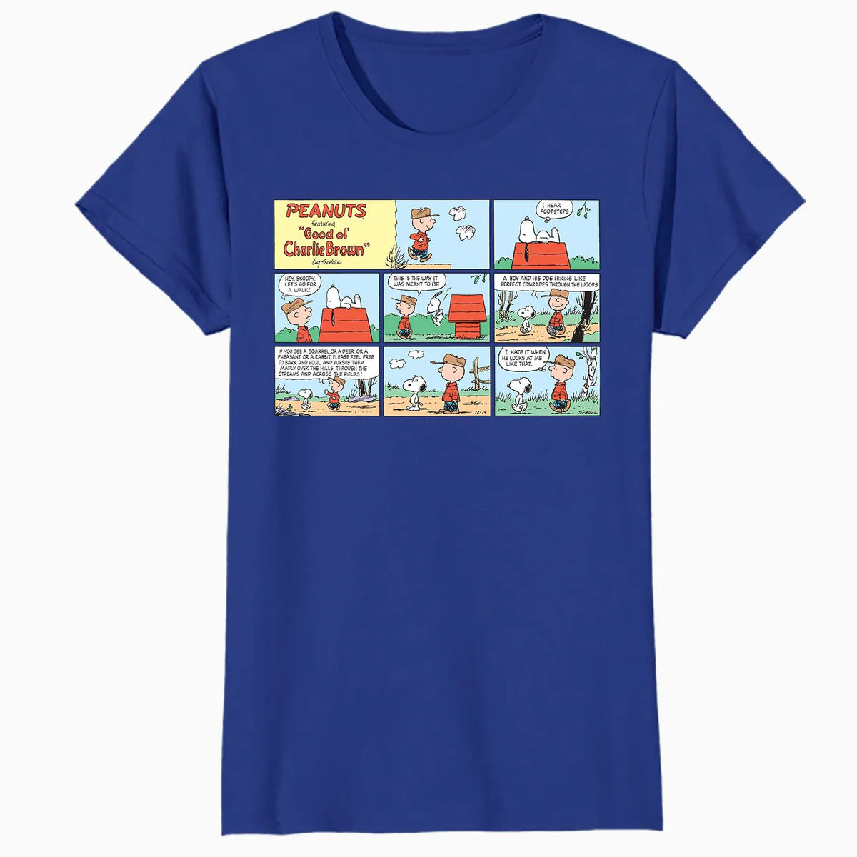 Peanuts Snoopy Charlie Brown Best Friend Adventure Comic Strip Retro Official Women's SKINNY FIT T-Shirt