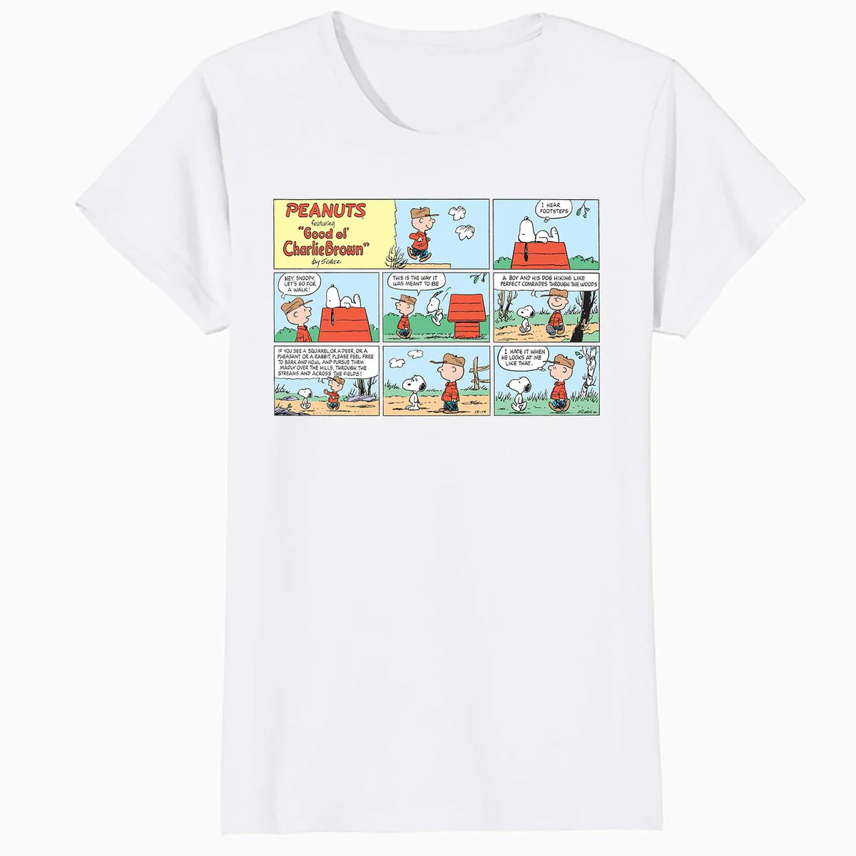 Peanuts Snoopy Charlie Brown Best Friend Adventure Comic Strip Retro Official Women's SKINNY FIT T-Shirt