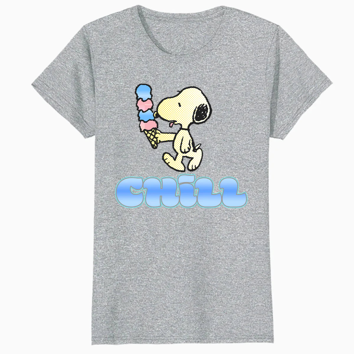 Peanuts Snoopy Chill Ice Cream Summer Cool Vibes Retro Official Women's T-Shirt