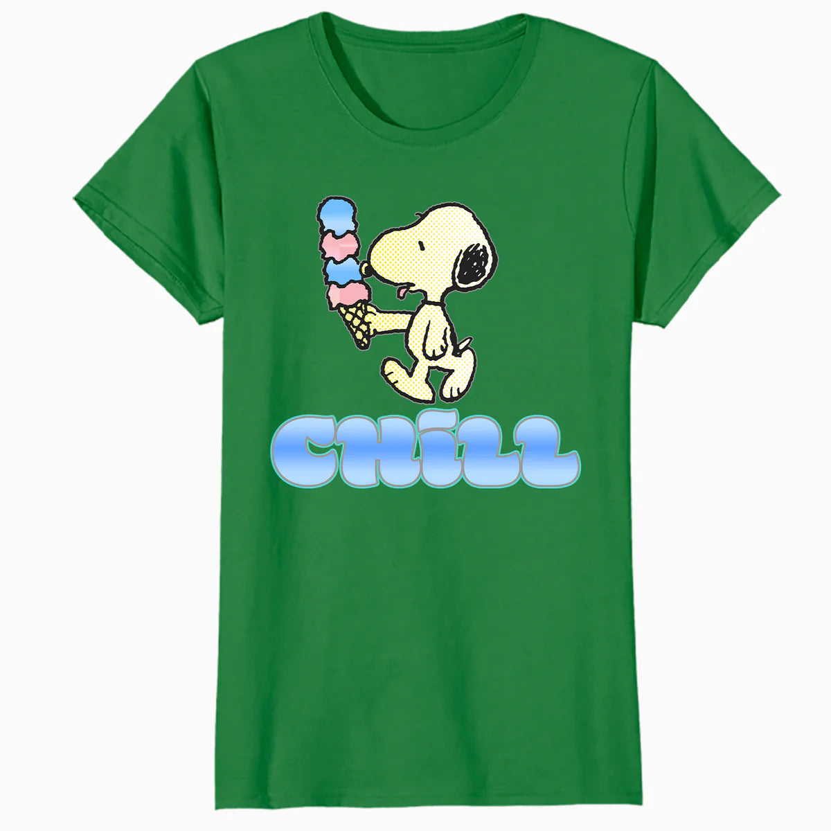 Peanuts Snoopy Chill Ice Cream Summer Cool Vibes Retro Official Women's T-Shirt