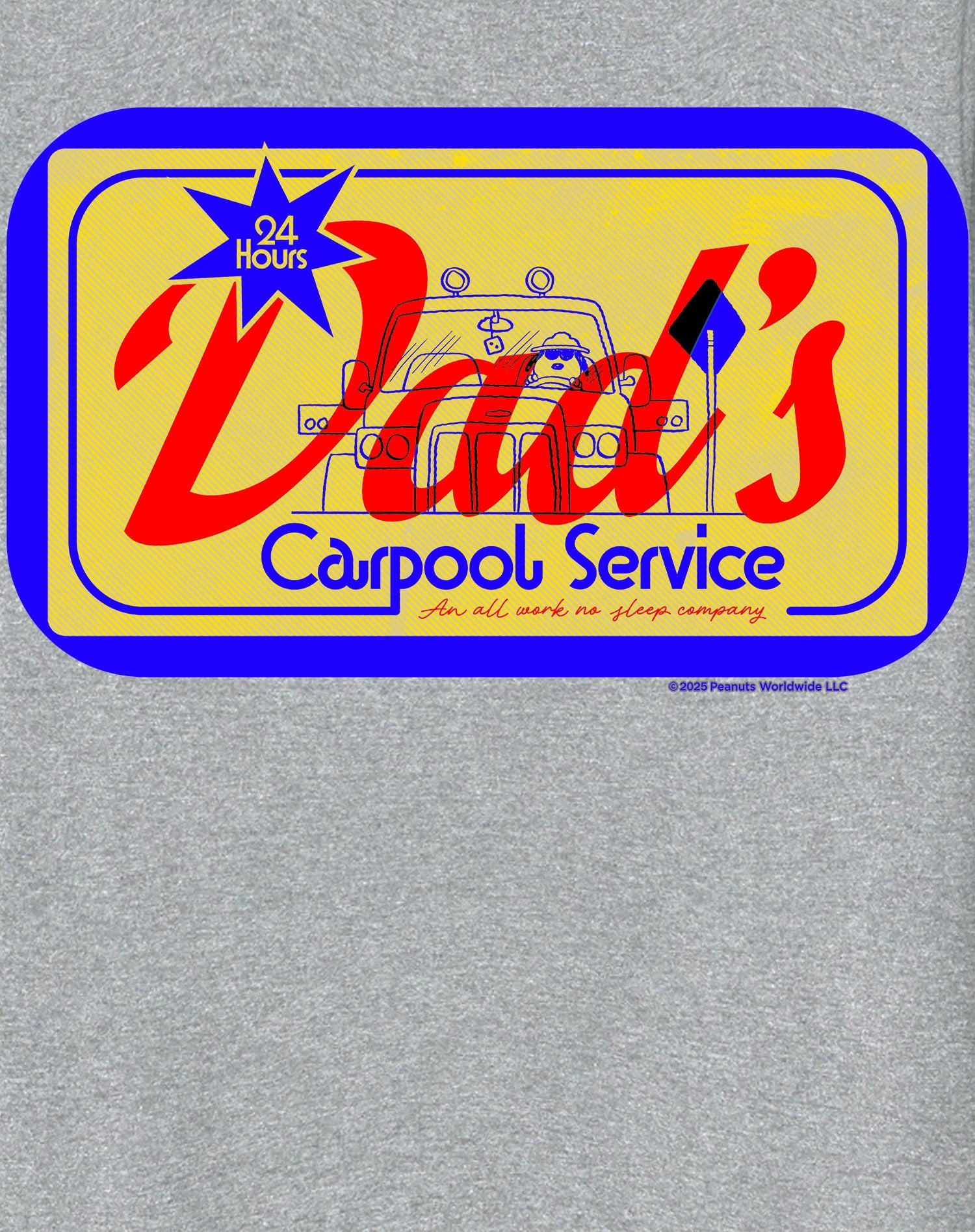 Peanuts Snoopy Fathers Day Dad Daddy 24 Hour Greatest Hero Lol Retro Official Men's T-Shirt