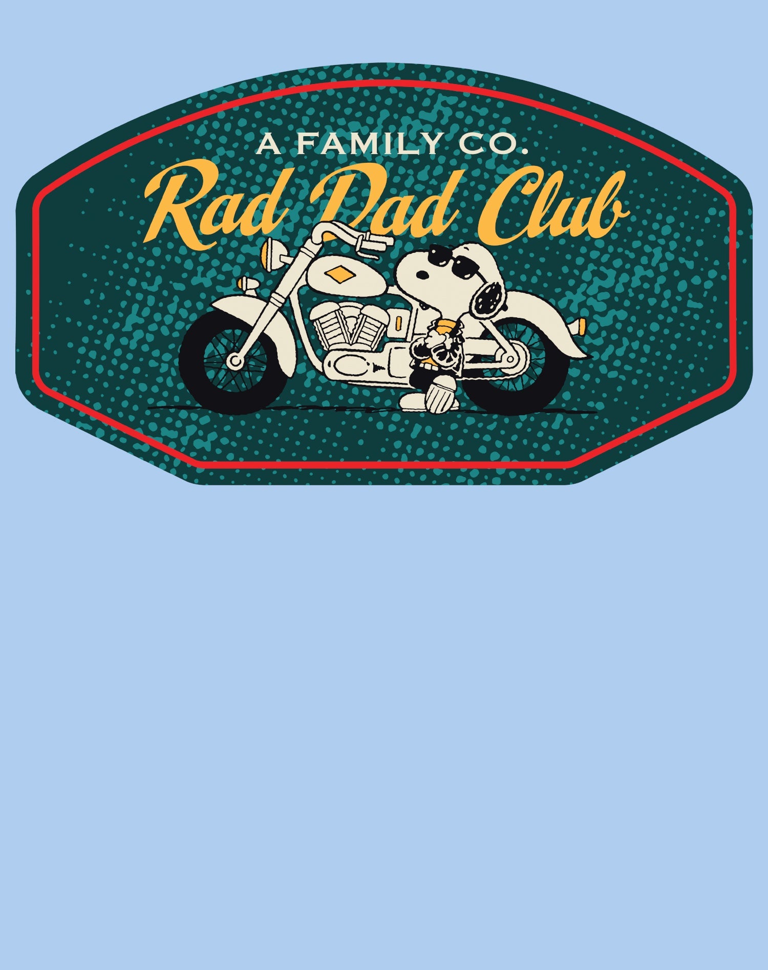 Peanuts Snoopy Fathers Day Greatest Best Cool Dad Biker Club Retro Official Men's T-Shirt