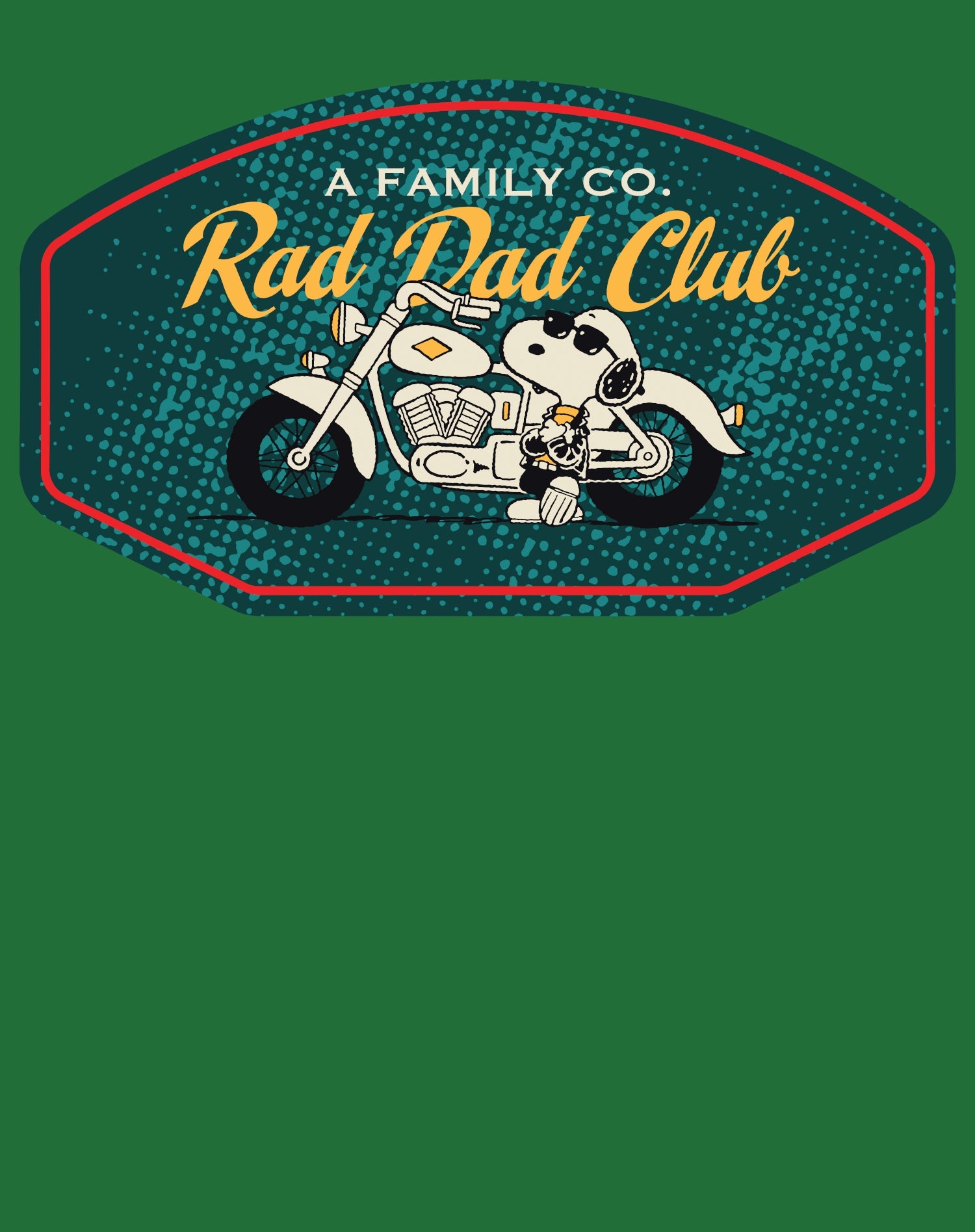 Peanuts Snoopy Fathers Day Greatest Best Cool Dad Biker Club Retro Official Men's T-Shirt
