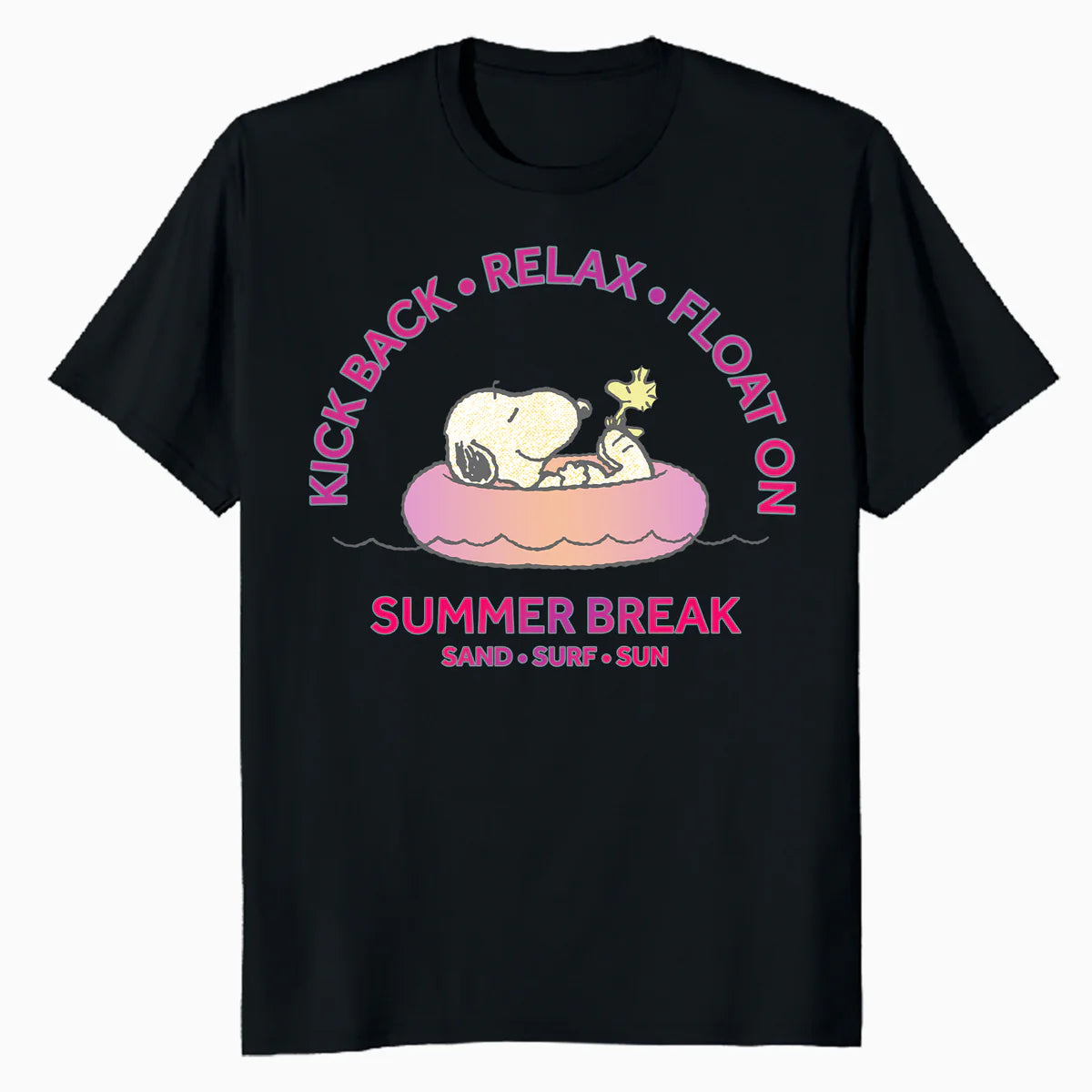 Peanuts Snoopy Woodstock Summer Break Beachy Retro Vibes Official Men's T-Shirt