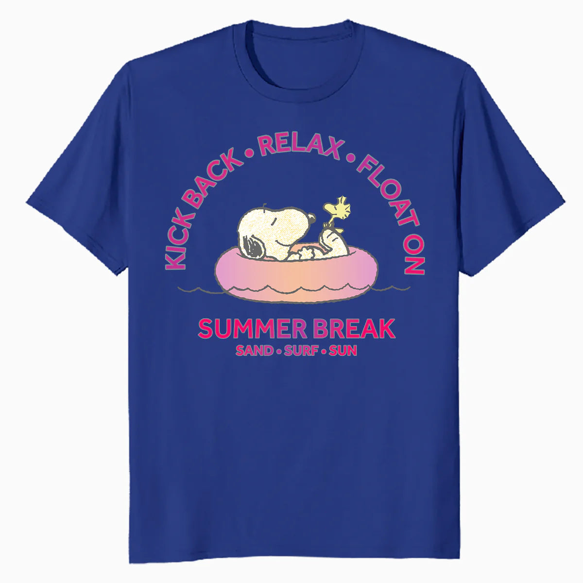 Peanuts Snoopy Woodstock Summer Break Beachy Retro Vibes Official Men's T-Shirt