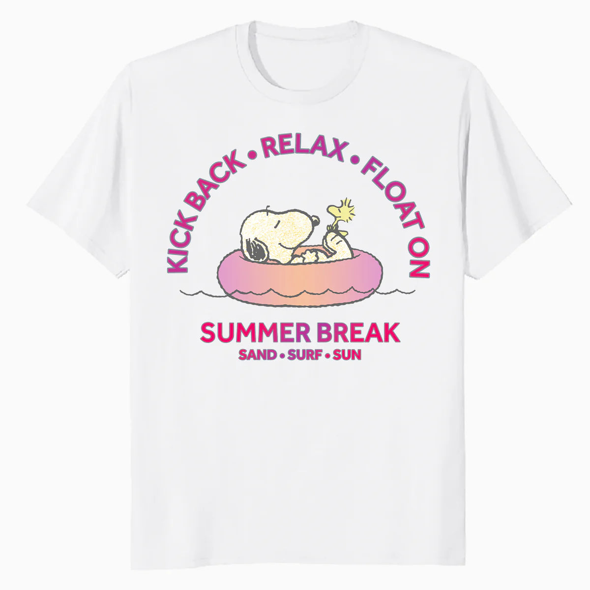 Peanuts Snoopy Woodstock Summer Break Beachy Retro Vibes Official Men's T-Shirt
