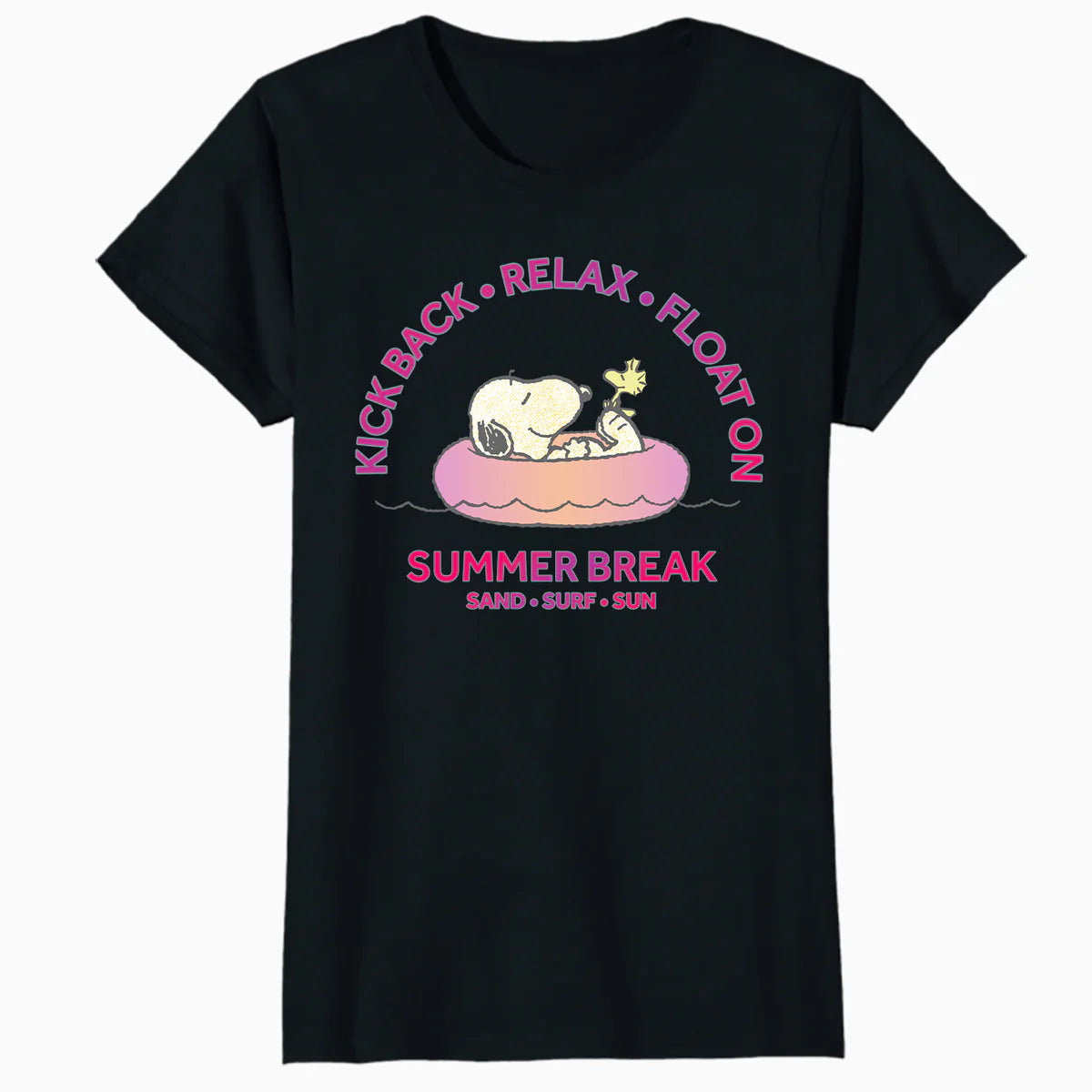Peanuts Snoopy Woodstock Summer Break Beachy Retro Vibes Official Women's T-Shirt