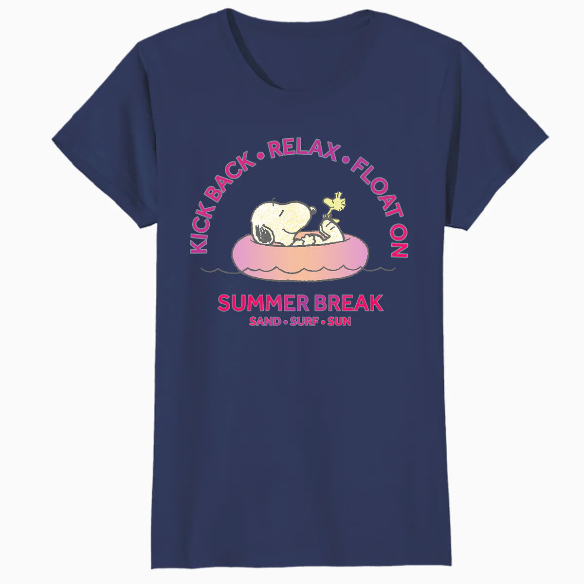 Peanuts Snoopy Woodstock Summer Break Beachy Retro Vibes Official Women's T-Shirt