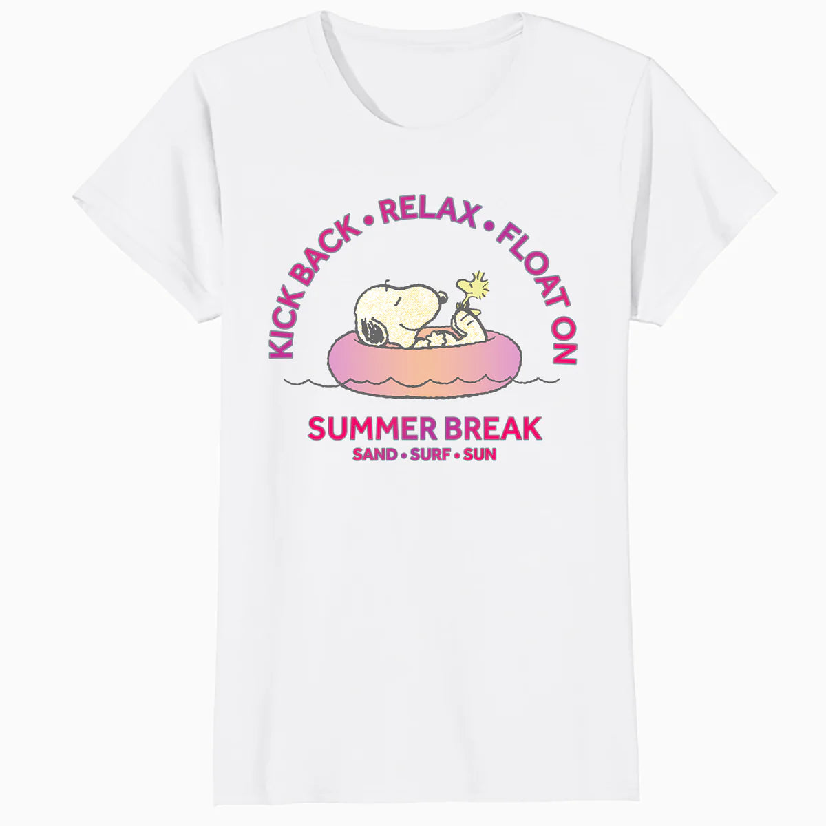 Peanuts Snoopy Woodstock Summer Break Beachy Retro Vibes Official Women's T-Shirt