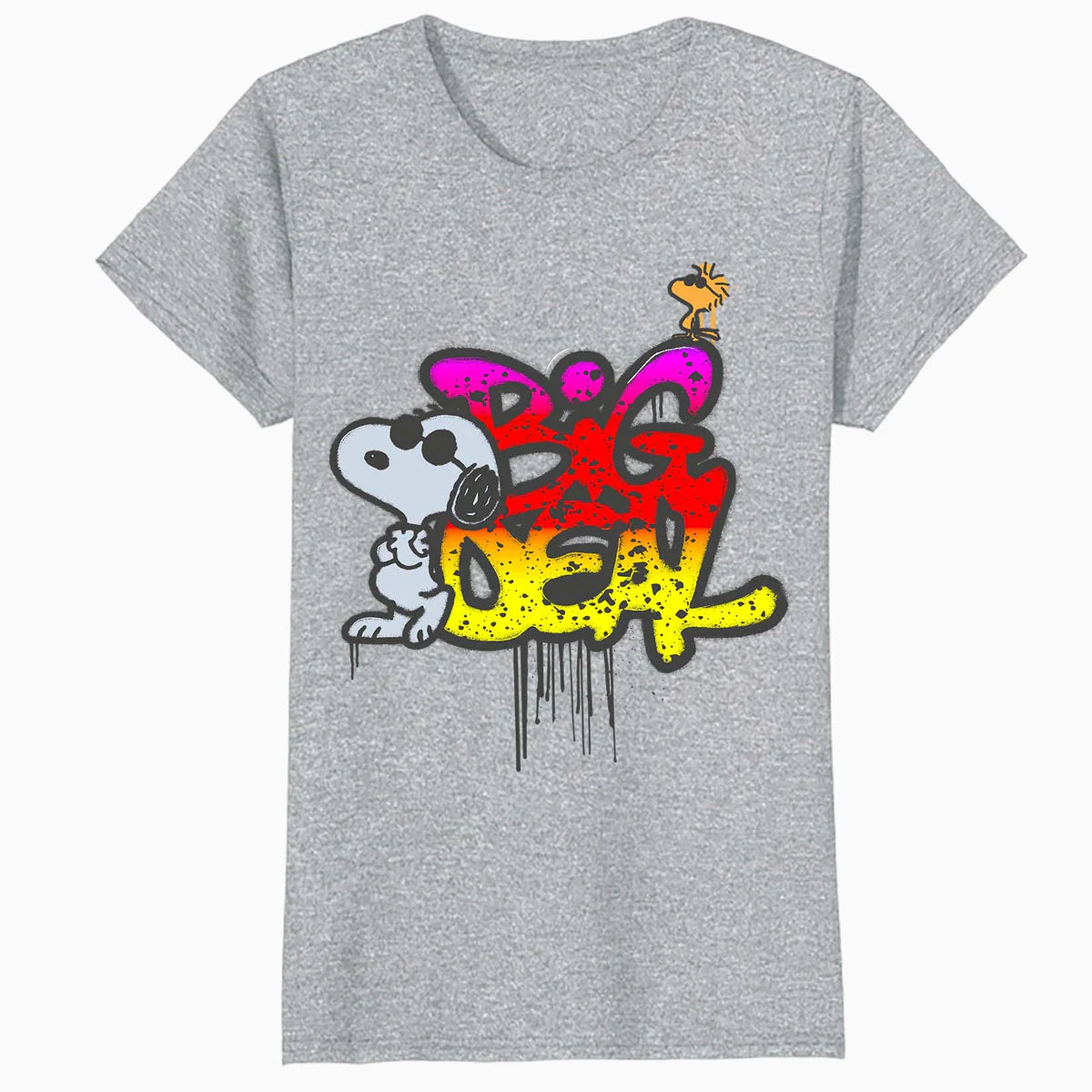 Peanuts Wyld Style Snoopy Woodstock Big Deal Graffiti Retro Official Women's SKINNY FIT T-Shirt