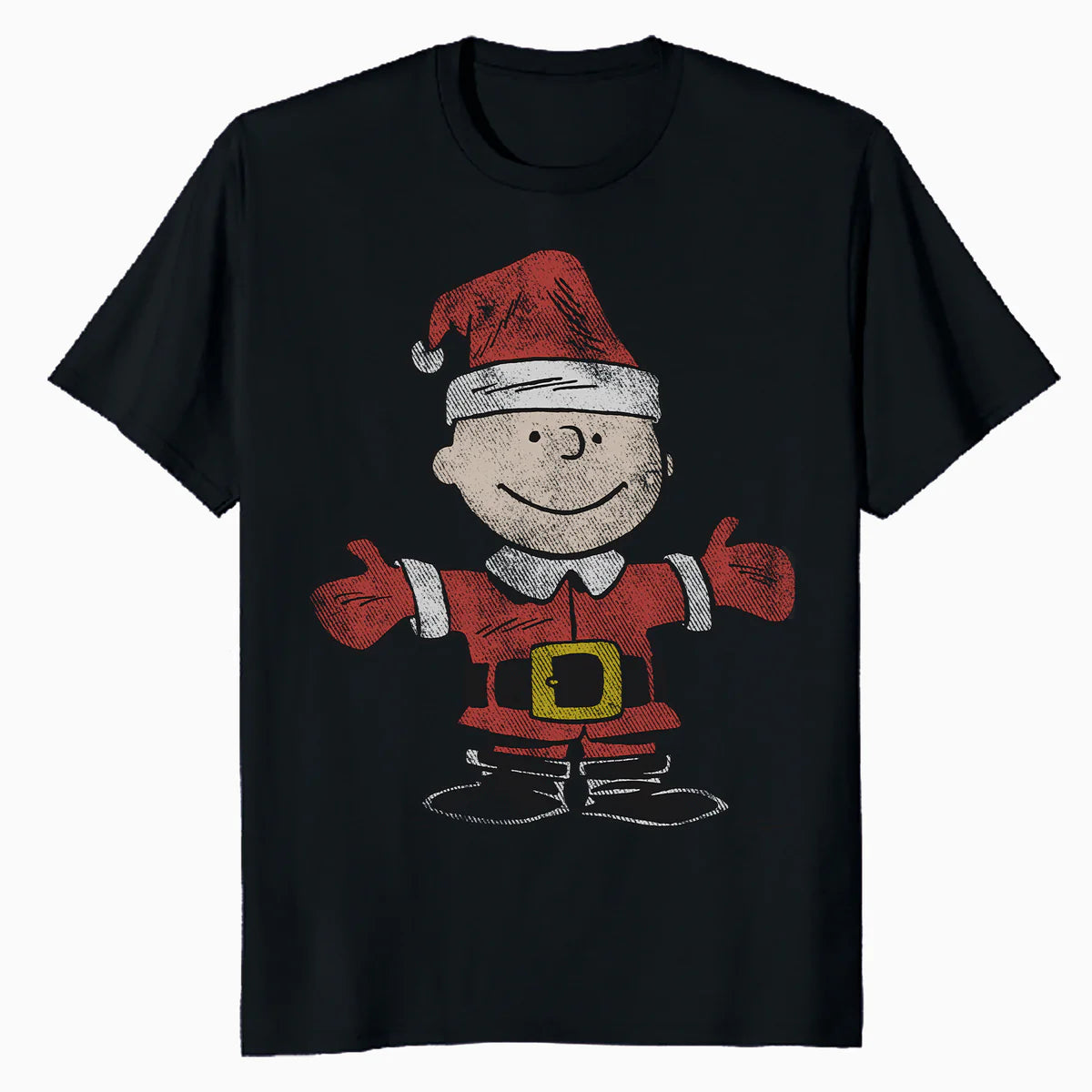 Peanuts Xmas Retro Charlie Brown Santa Vintage 80s 90s Party Official Men's T-Shirt