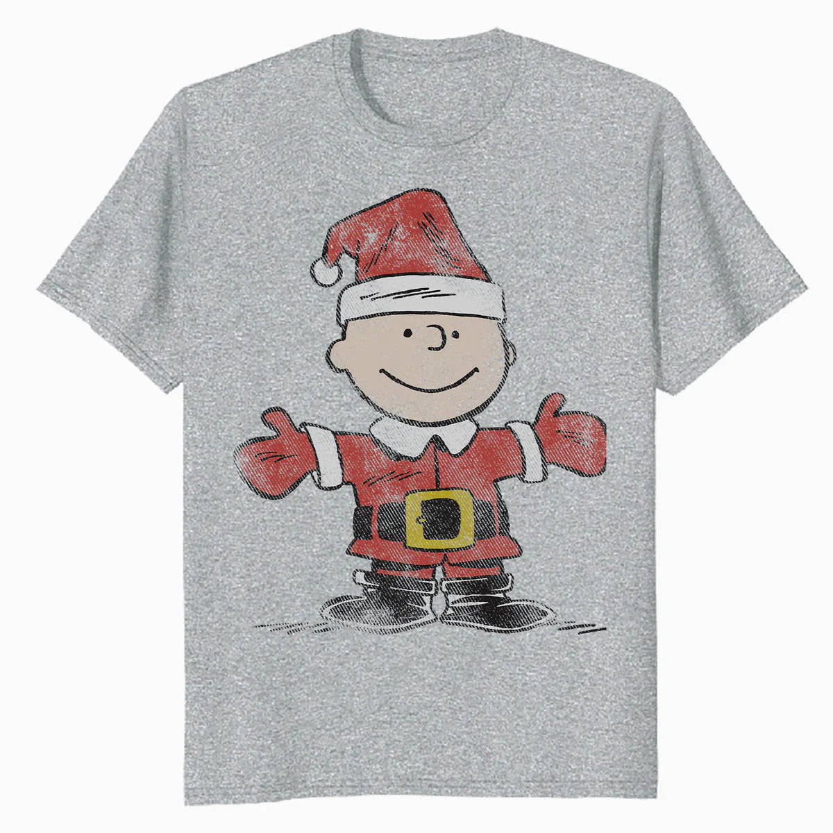 Peanuts Xmas Retro Charlie Brown Santa Vintage 80s 90s Party Official Men's T-Shirt
