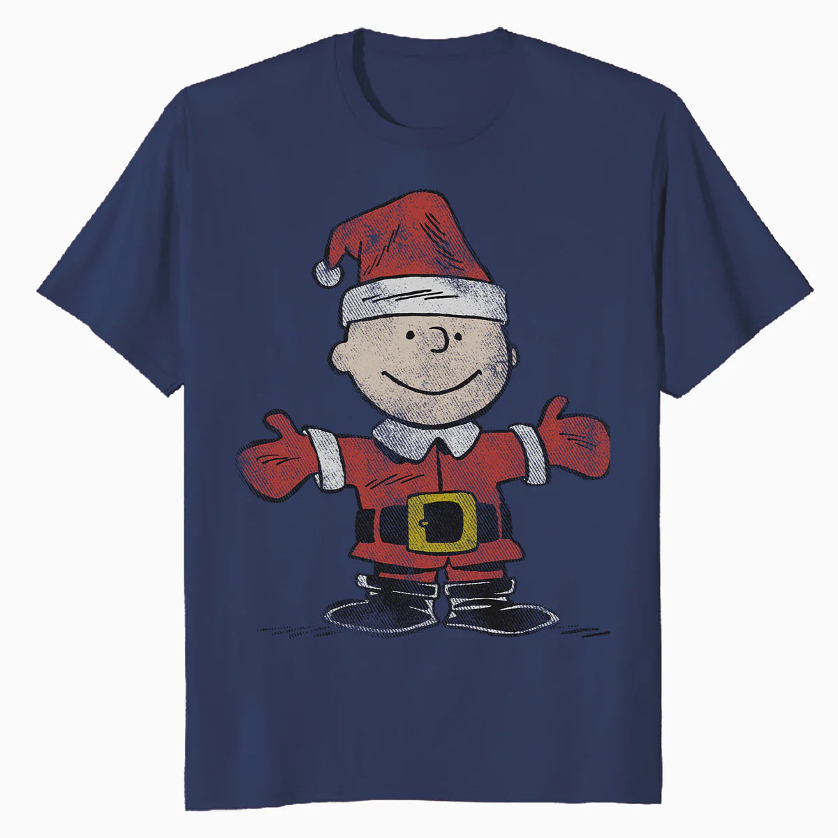 Peanuts Xmas Retro Charlie Brown Santa Vintage 80s 90s Party Official Men's T-Shirt