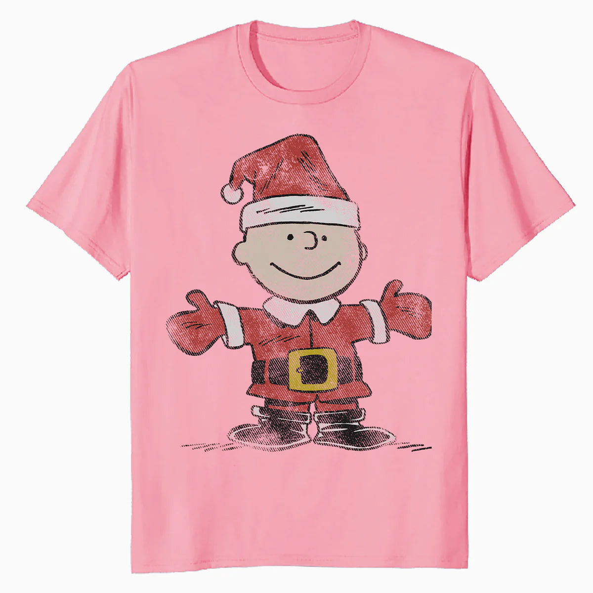 Peanuts Xmas Retro Charlie Brown Santa Vintage 80s 90s Party Official Men's T-Shirt