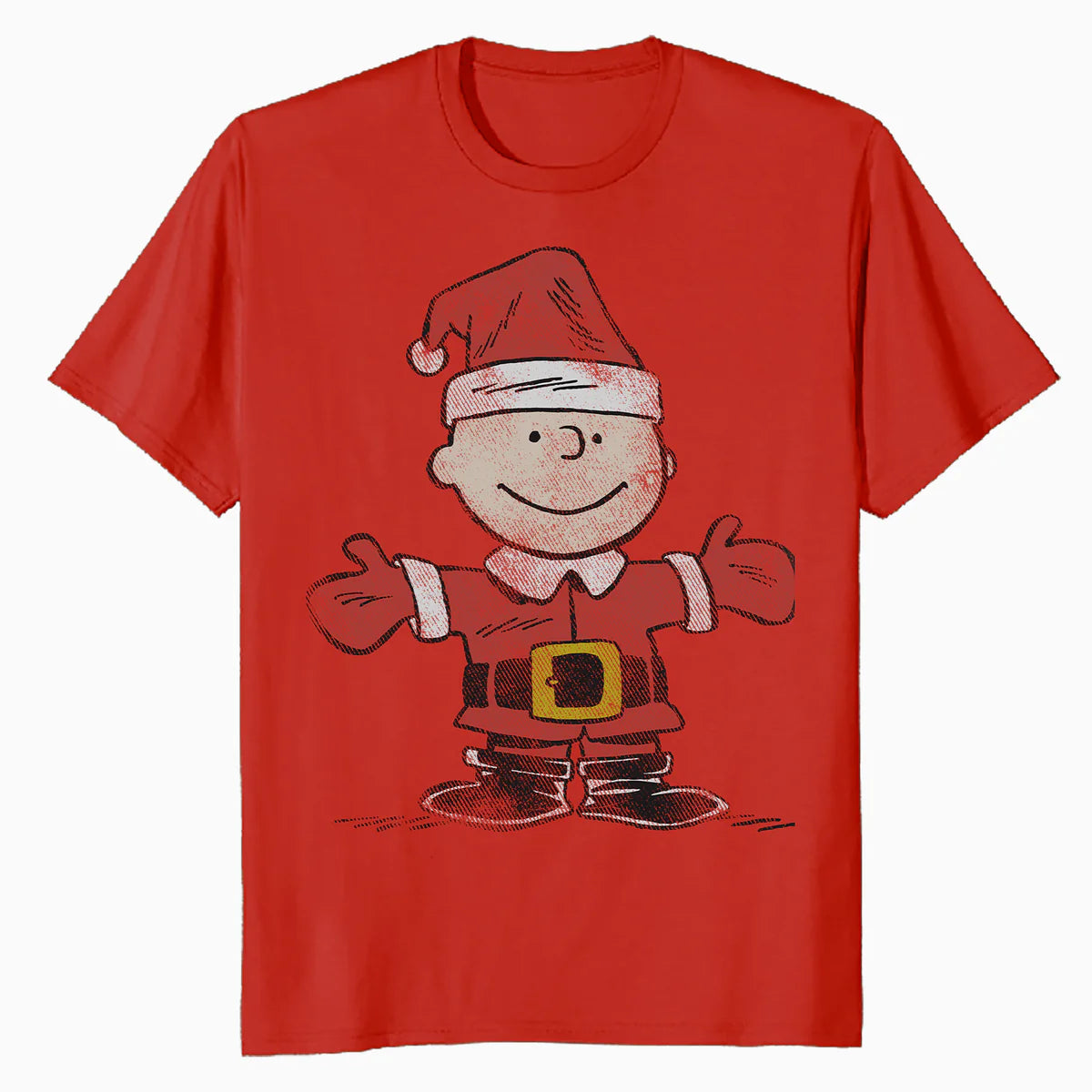 Peanuts Xmas Retro Charlie Brown Santa Vintage 80s 90s Party Official Men's T-Shirt