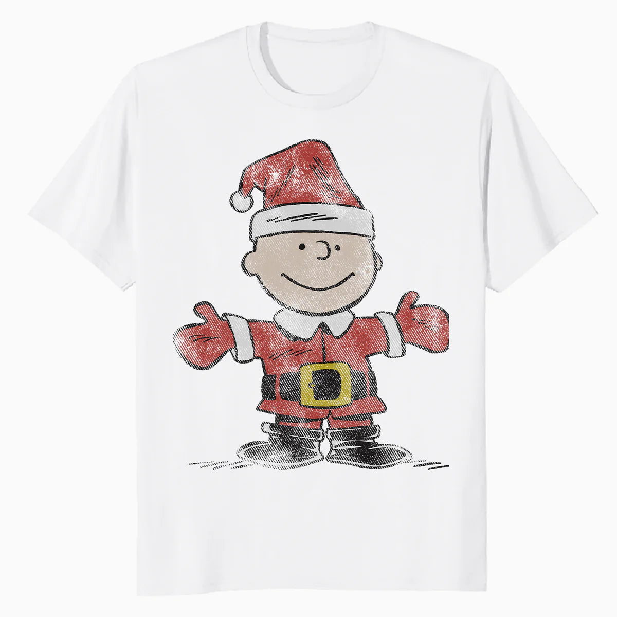 Peanuts Xmas Retro Charlie Brown Santa Vintage 80s 90s Party Official Men's T-Shirt