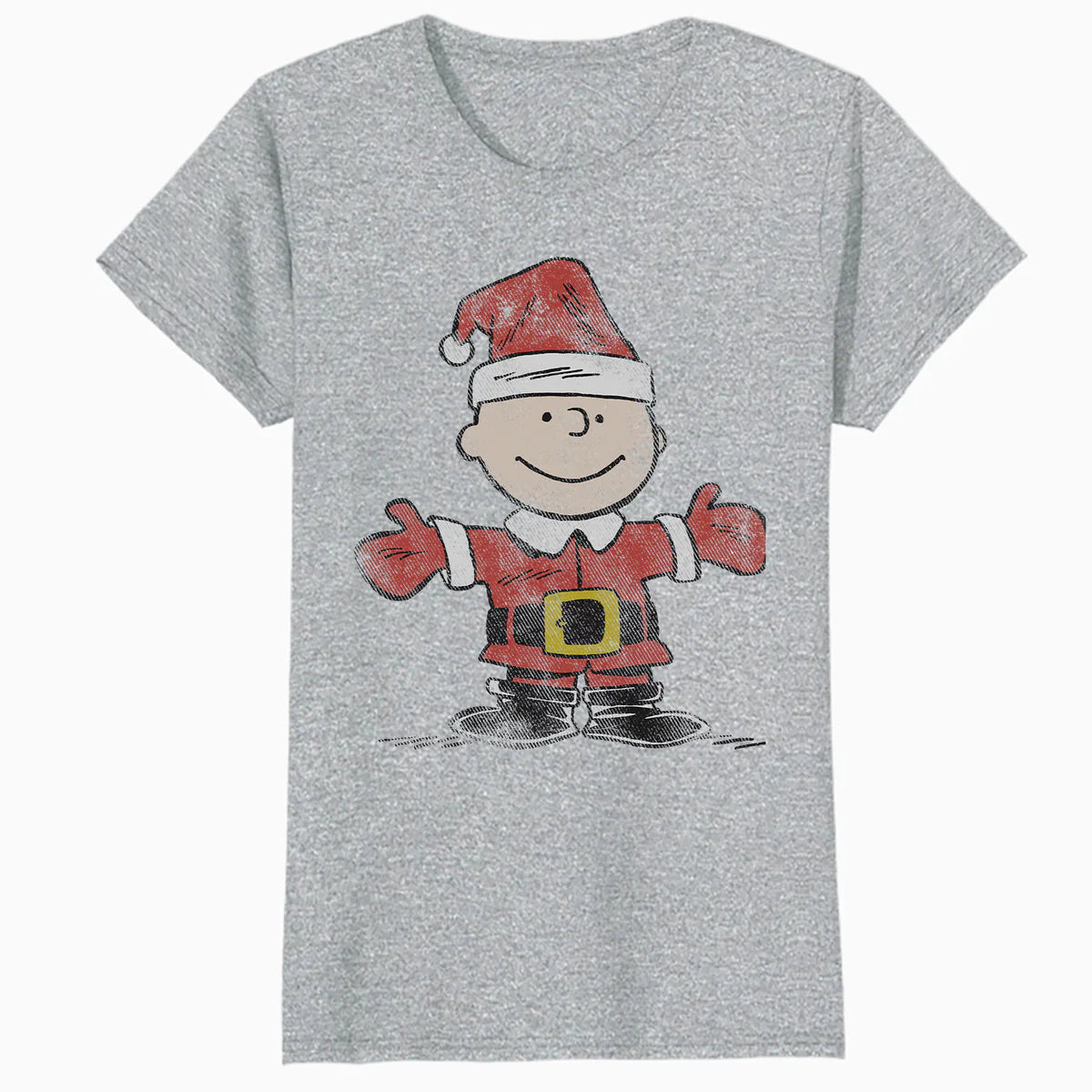 Peanuts Xmas Retro Charlie Brown Santa Vintage 80s 90s Party Official Women's SKINNY FIT T-Shirt