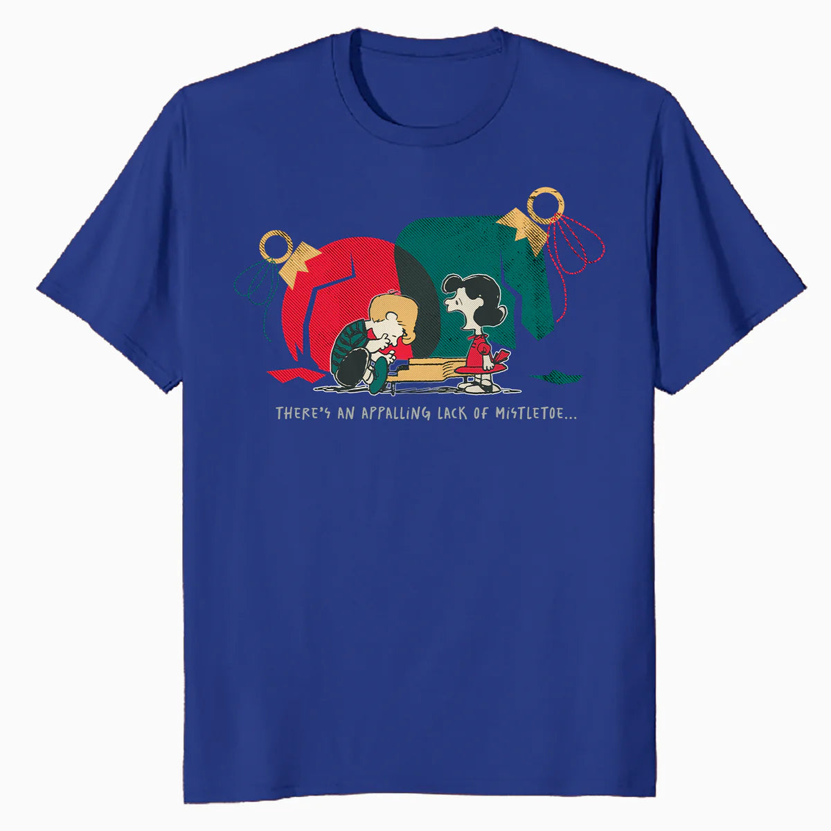 Peanuts Xmas Sally Schroeder Mistletoe Kiss Piano Christmas Official Men's T-Shirt
