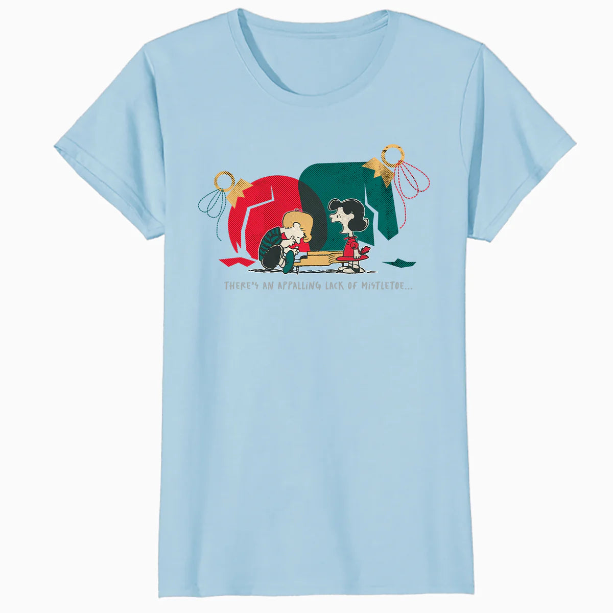 Peanuts Xmas Sally Schroeder Mistletoe Kiss Piano Christmas Official Women's T-Shirt