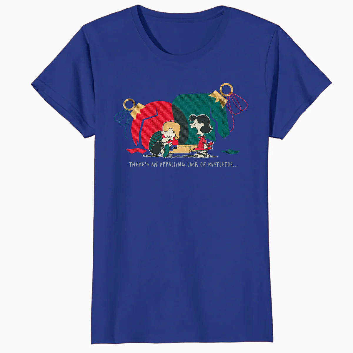 Peanuts Xmas Sally Schroeder Mistletoe Kiss Piano Christmas Official Women's T-Shirt