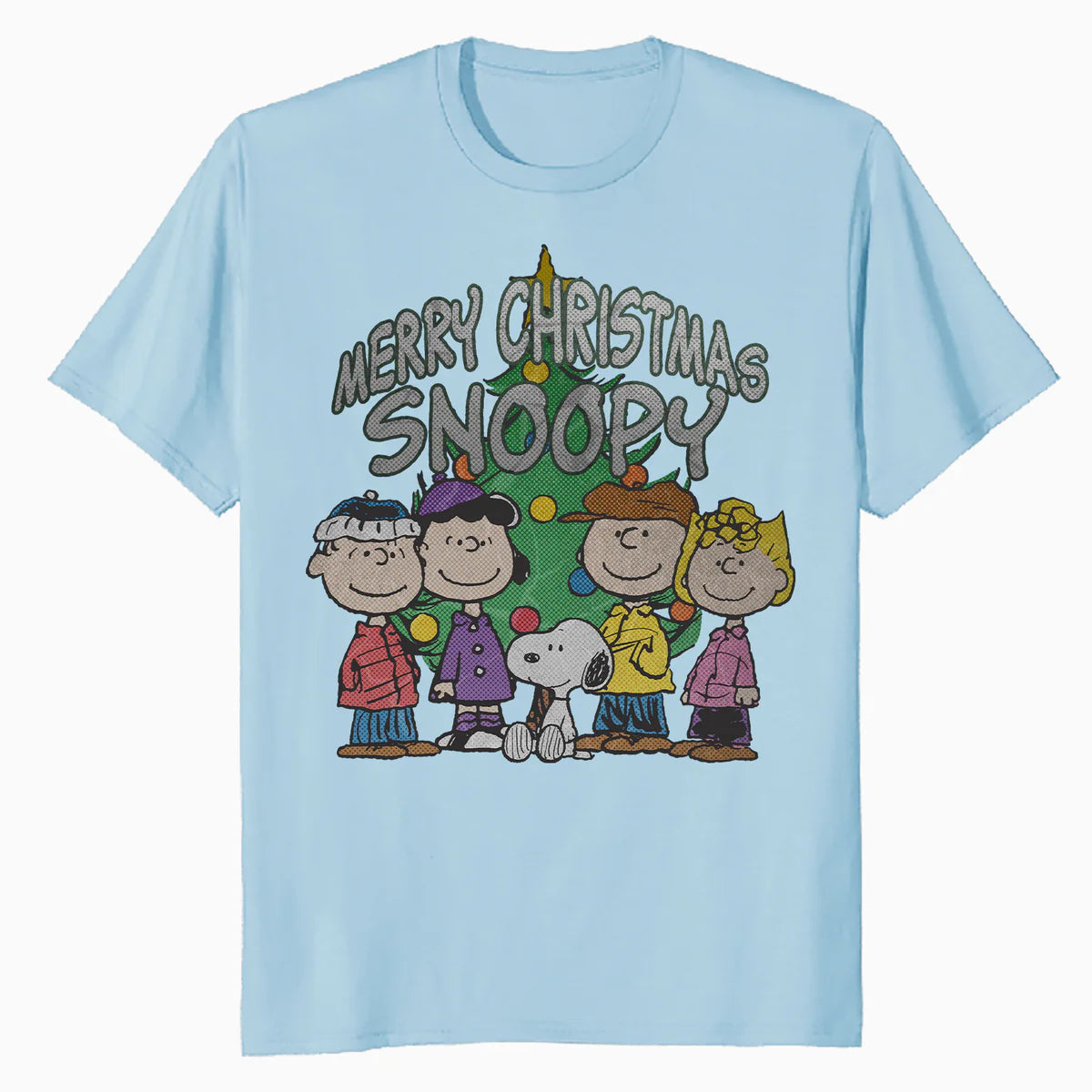 Peanuts Xmas Snoopy Charlie Brown Christmas Vintage 80s 90s Official Men's T-Shirt