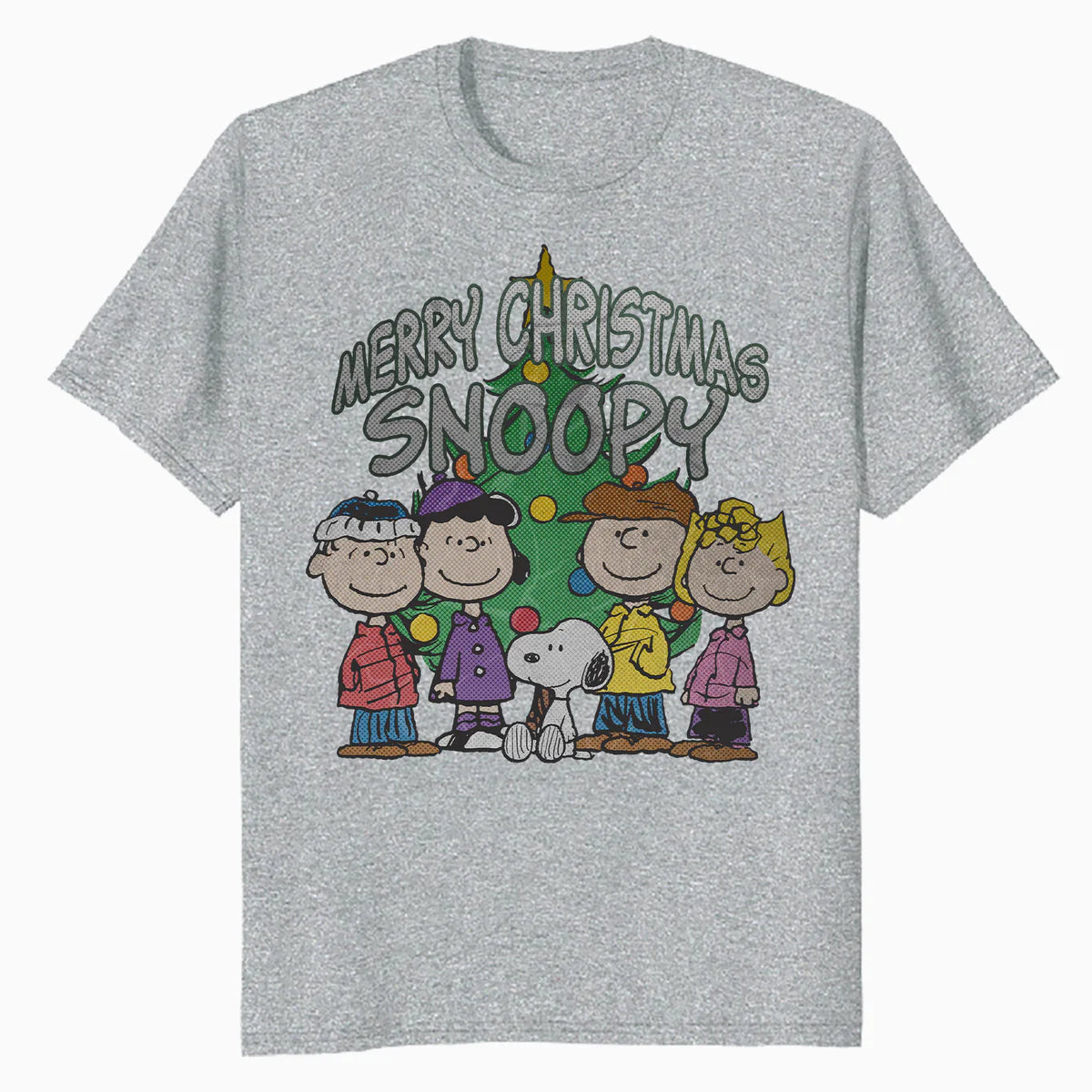 Peanuts Xmas Snoopy Charlie Brown Christmas Vintage 80s 90s Official Men's T-Shirt