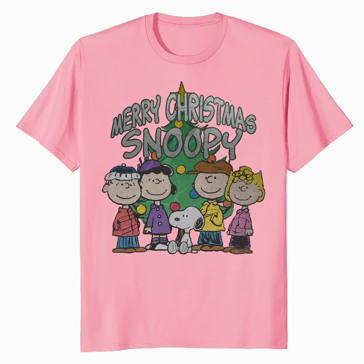 Peanuts Xmas Snoopy Charlie Brown Christmas Vintage 80s 90s Official Men's T-Shirt