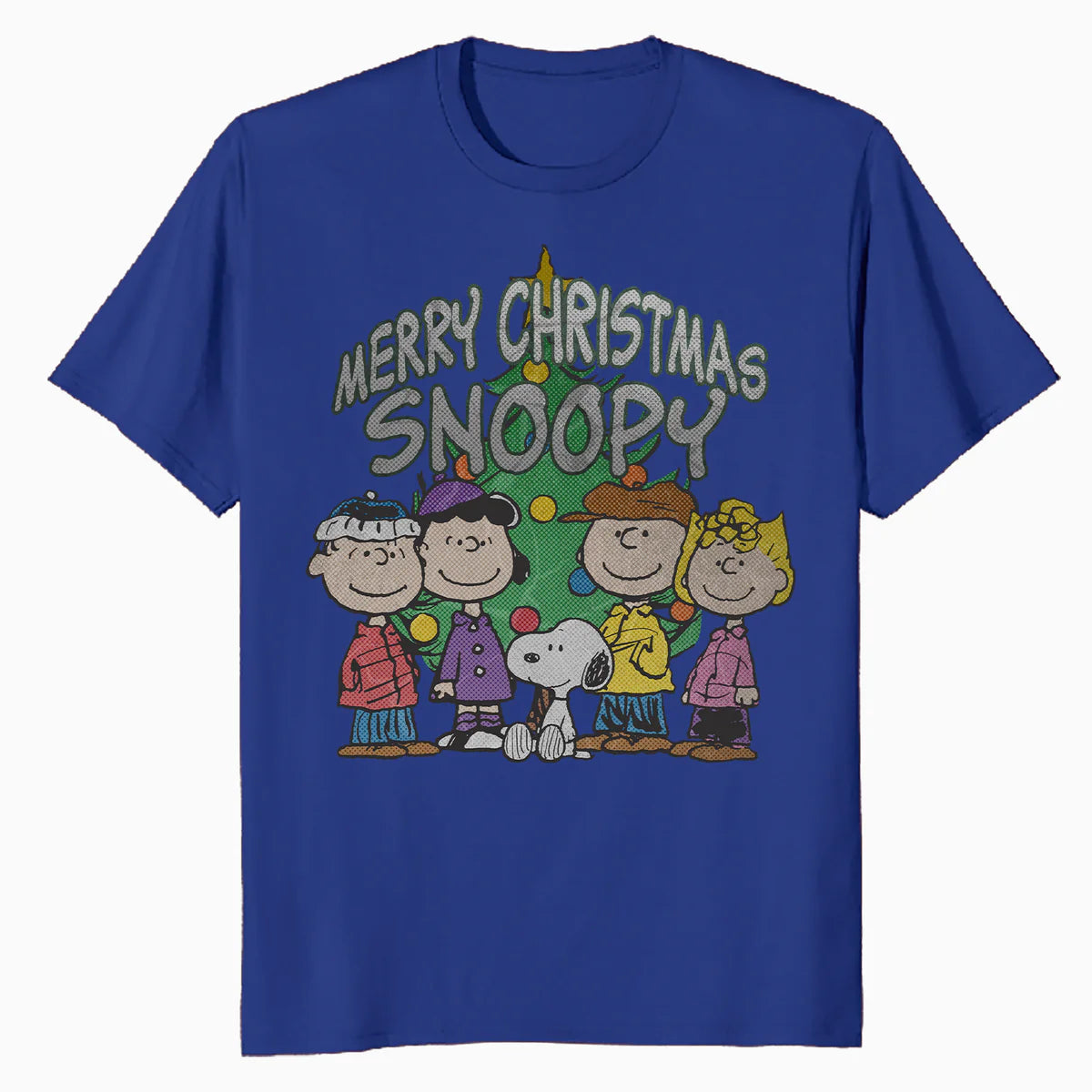Peanuts Xmas Snoopy Charlie Brown Christmas Vintage 80s 90s Official Men's T-Shirt