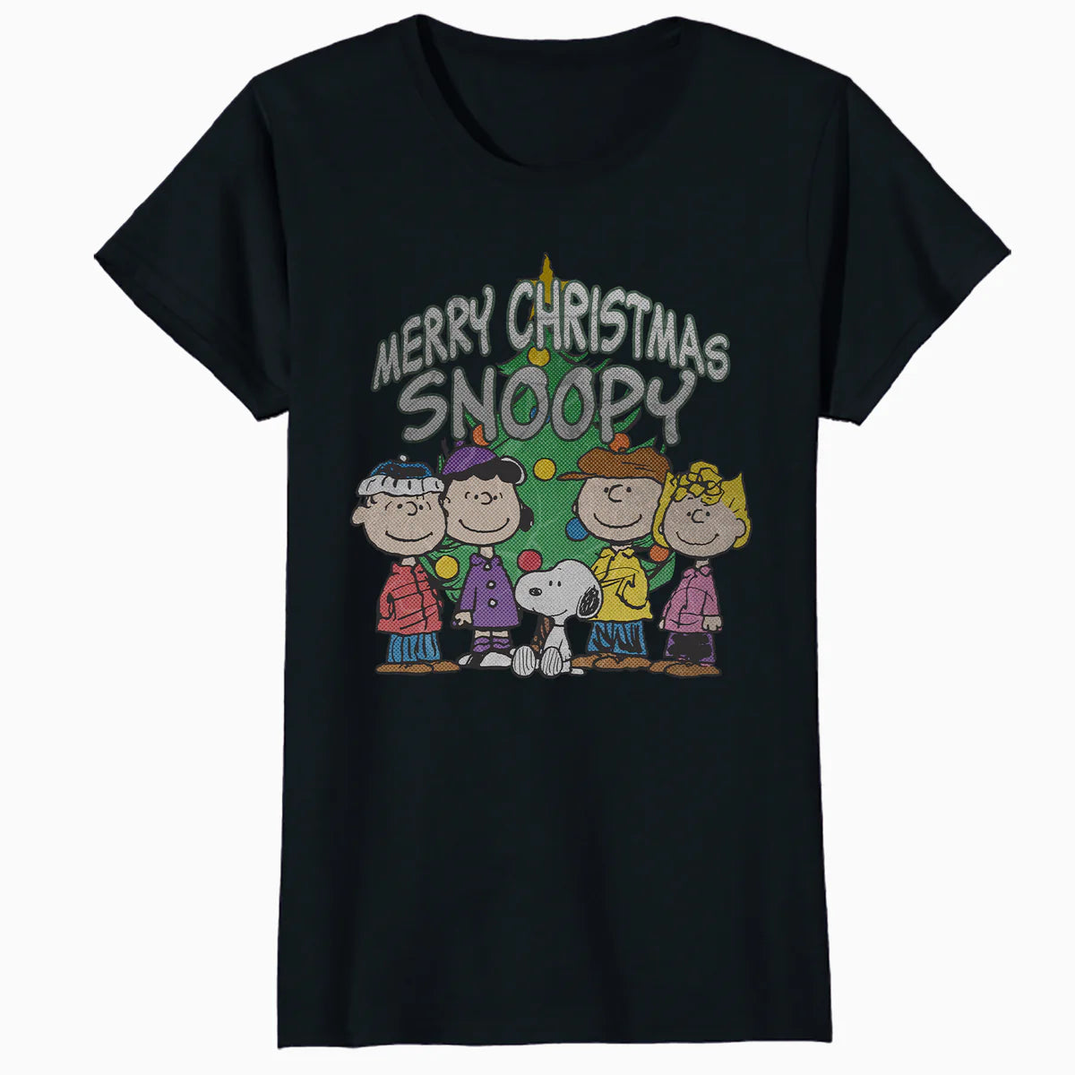 Peanuts Xmas Snoopy Charlie Brown Christmas Vintage 80s 90s Official Women's SKINNY FIT T-Shirt