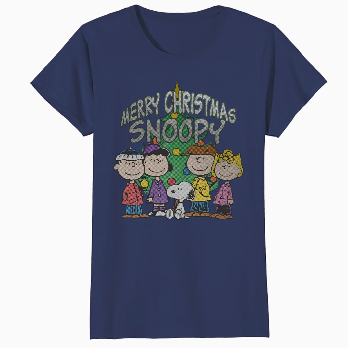Peanuts Xmas Snoopy Charlie Brown Christmas Vintage 80s 90s Official Women's SKINNY FIT T-Shirt