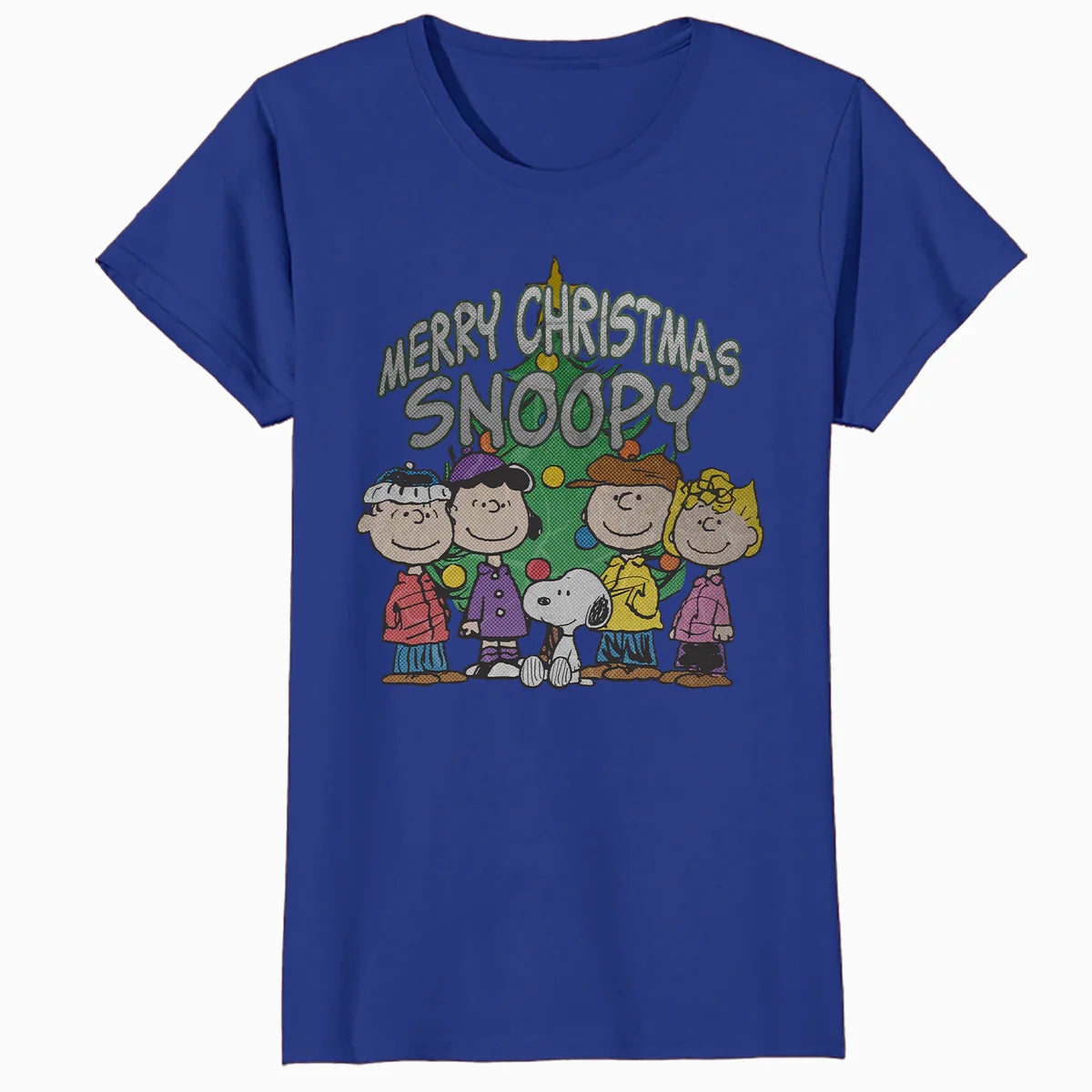 Peanuts Xmas Snoopy Charlie Brown Christmas Vintage 80s 90s Official Women's SKINNY FIT T-Shirt