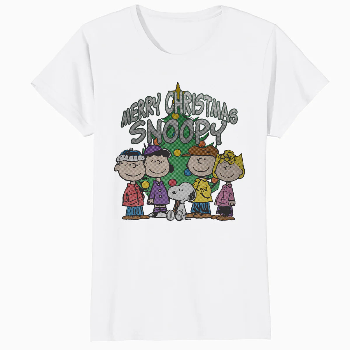 Peanuts Xmas Snoopy Charlie Brown Christmas Vintage 80s 90s Official Women's SKINNY FIT T-Shirt