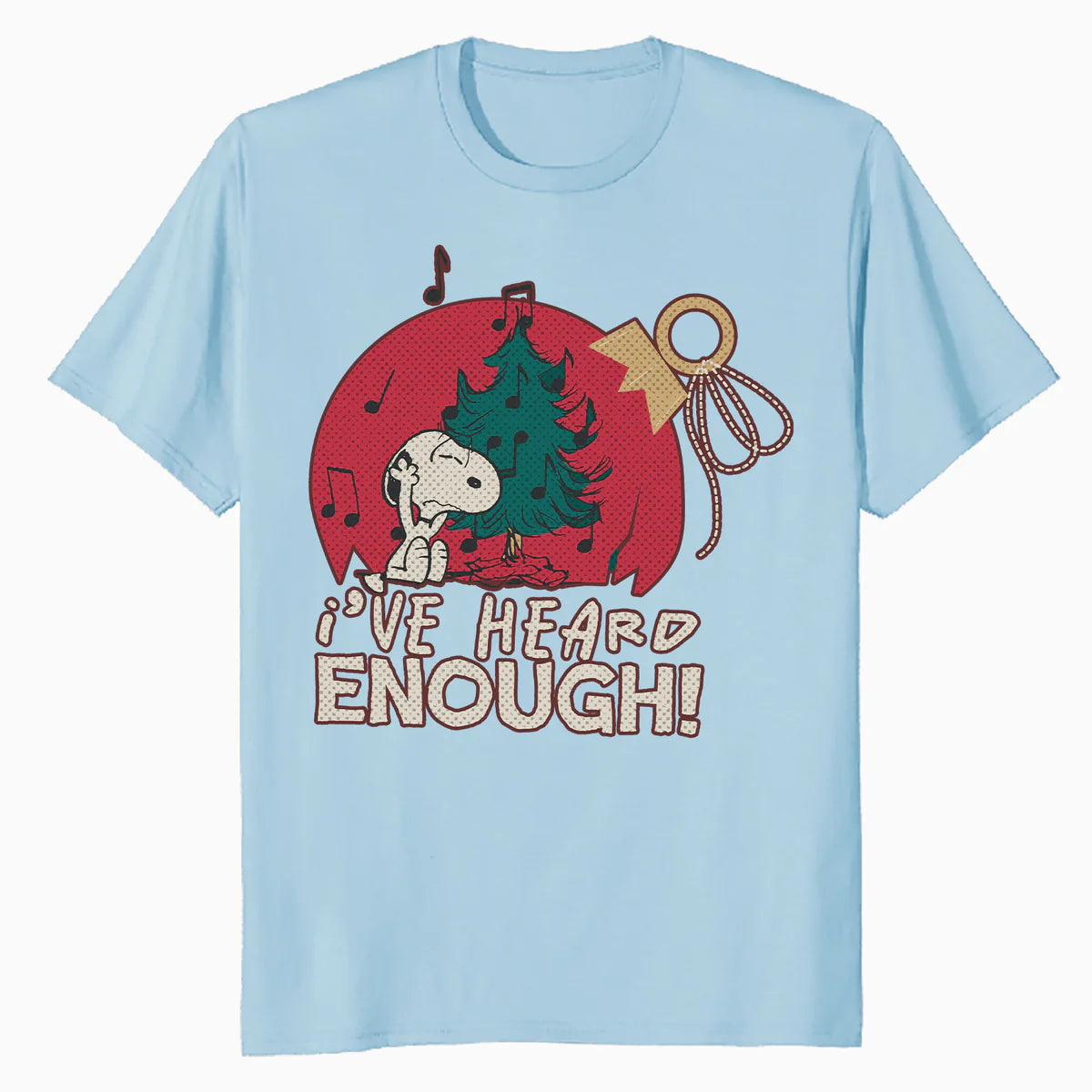 Peanuts Xmas Snoopy Grumpy Enough Music Christmas Party Lol Official Men's T-Shirt