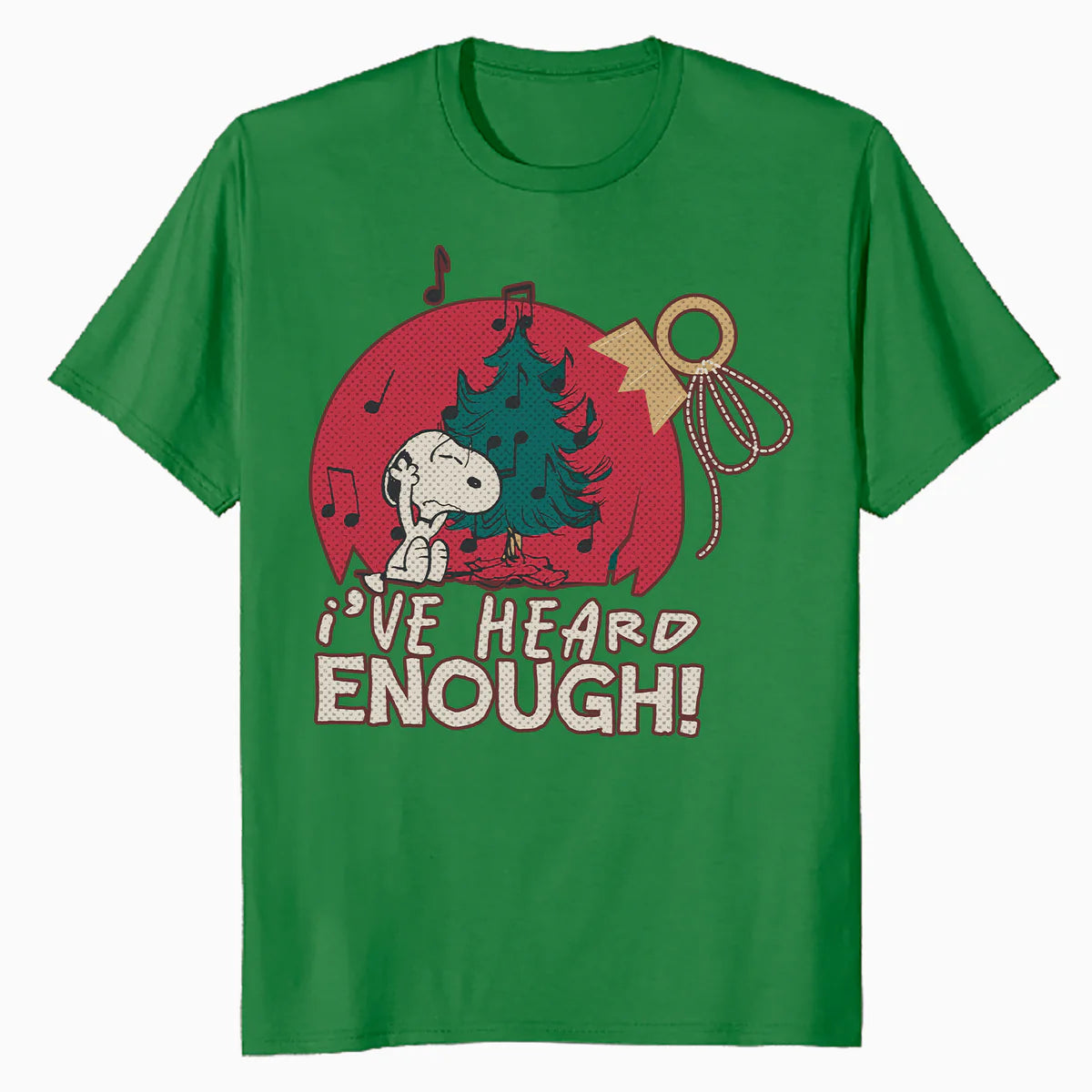 Peanuts Xmas Snoopy Grumpy Enough Music Christmas Party Lol Official Men's T-Shirt