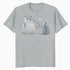 Peanuts Xmas Snoopy House Snow Woodstock Skiing Vintage 90s Official Men's T-Shirt