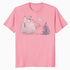 Peanuts Xmas Snoopy House Snow Woodstock Skiing Vintage 90s Official Men's T-Shirt