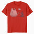 Peanuts Xmas Snoopy House Snow Woodstock Skiing Vintage 90s Official Men's T-Shirt