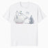 Peanuts Xmas Snoopy House Snow Woodstock Skiing Vintage 90s Official Men's T-Shirt