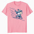 Peanuts Xmas Snoopy Linus Holiday Sleigh Ride Retro 80s 90s Official Men's T-Shirt
