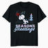 Peanuts Xmas Snoopy Seasons Greetings Sparkle Tree Retro 90s Official Men's T-Shirt